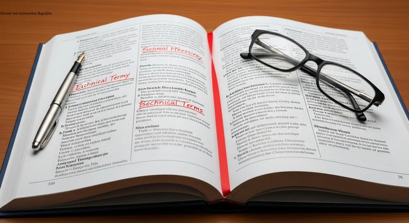 Glossar mit technischen Begriffen