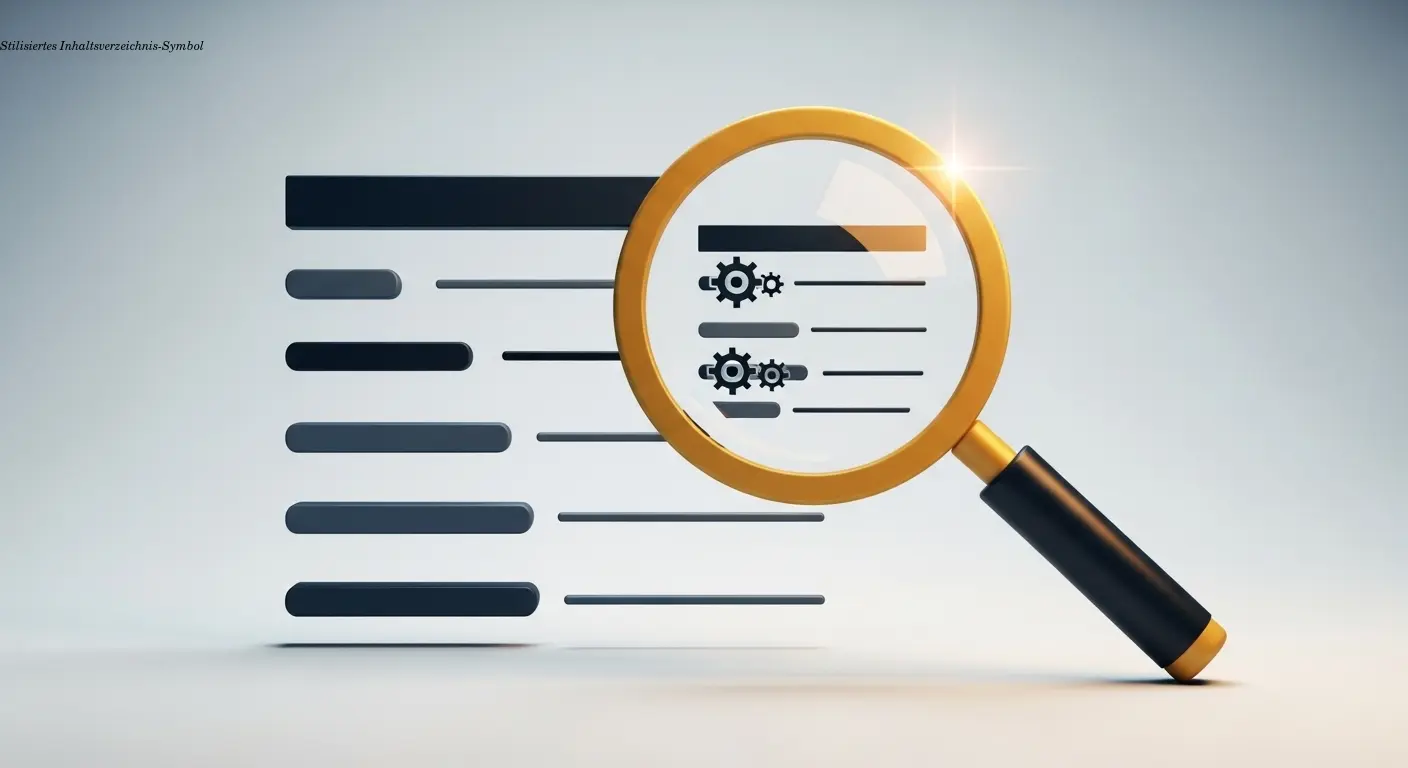 Stilisiertes Inhaltsverzeichnis-Symbol