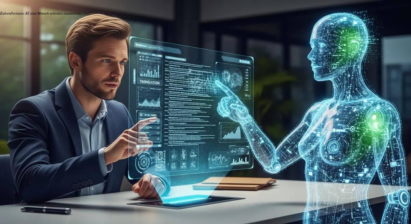 Zukunftsvision: KI und Mensch arbeiten zusammen