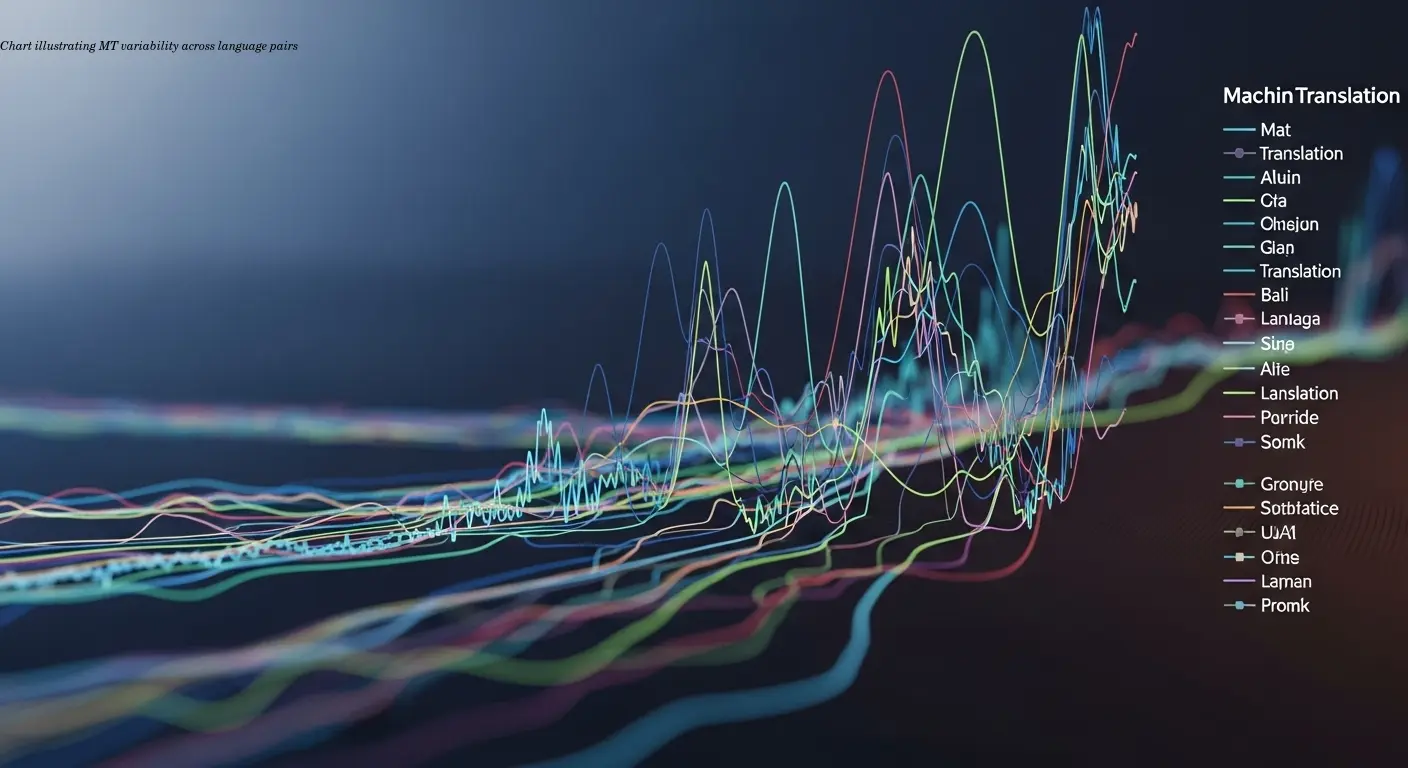 Chart illustrating MT variability across language pairs