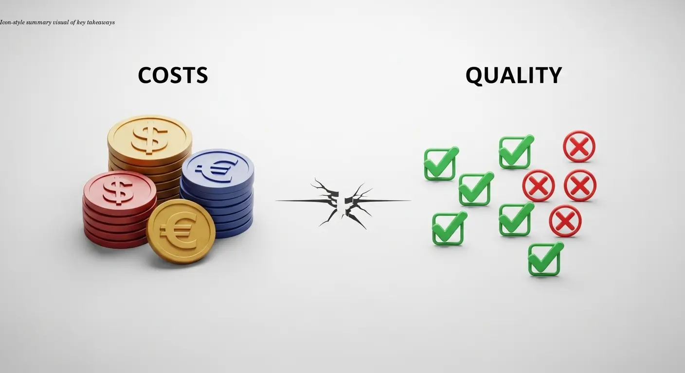 Icon-style summary visual of key takeaways