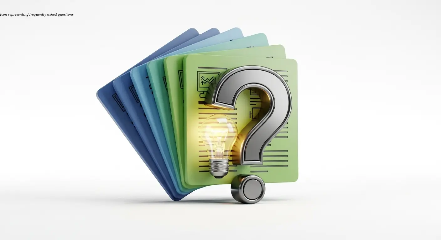 Icon representing frequently asked questions