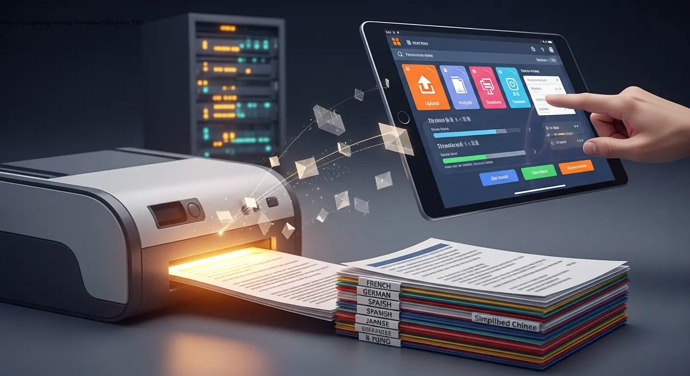 Steps for migrating existing translated files into a TMS